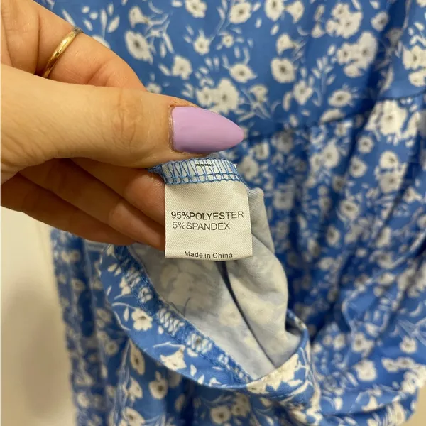 Blue Floral Sundress - Image 4