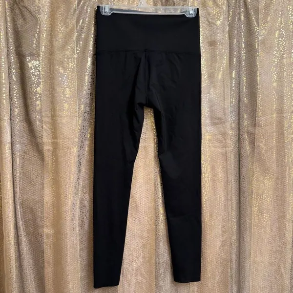 Black Tummy Control Shapewear Spandex Stretchy High Waisted Leggings Large - Image 2