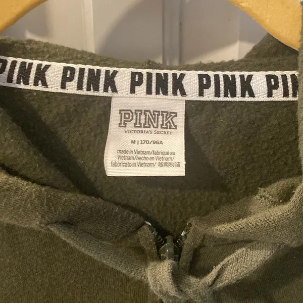 Pink: olive green sweater - Image 2