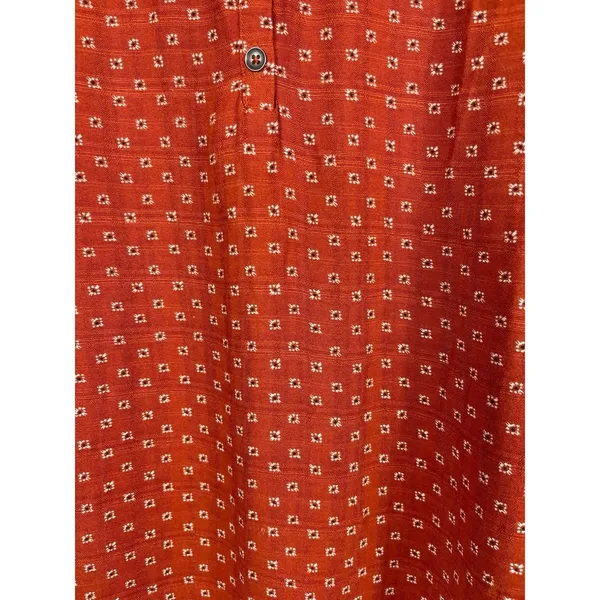 Universal Threads Orange Patterned Long Sleeve  Pullover Lightweight Top XS - Image 6