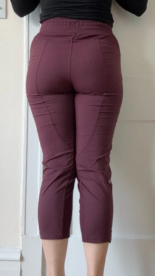 Lululemon Dance Studio Crop - maroon - Image 3