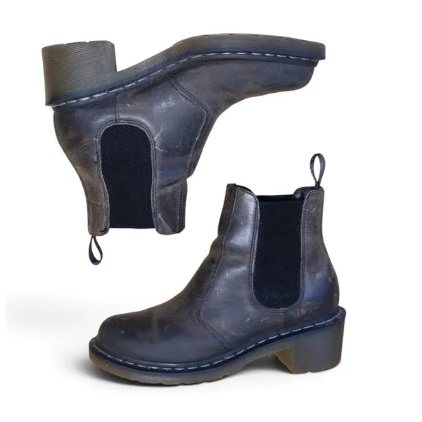 Dr. Martens Brown Cadence Greenland Heeled Chelsea Ankle Boots Women's Size 9 - Image 4