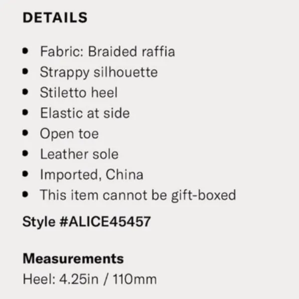 Alice + Olivia Fanniey Strappy Raffia Heeled Sandals - Image 11