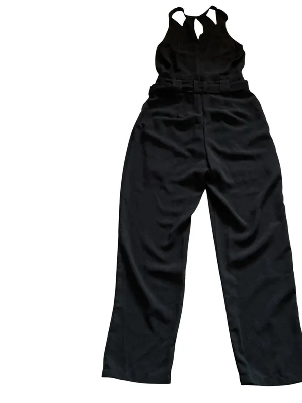 Lulus black jumpsuit women’s haltertop size XS belted - Image 4