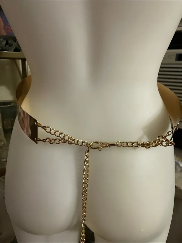 Gold adjustable belt for cosplay - Image 8