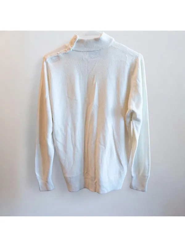 Designers Originals White Sweater Womens Medium - Image 4