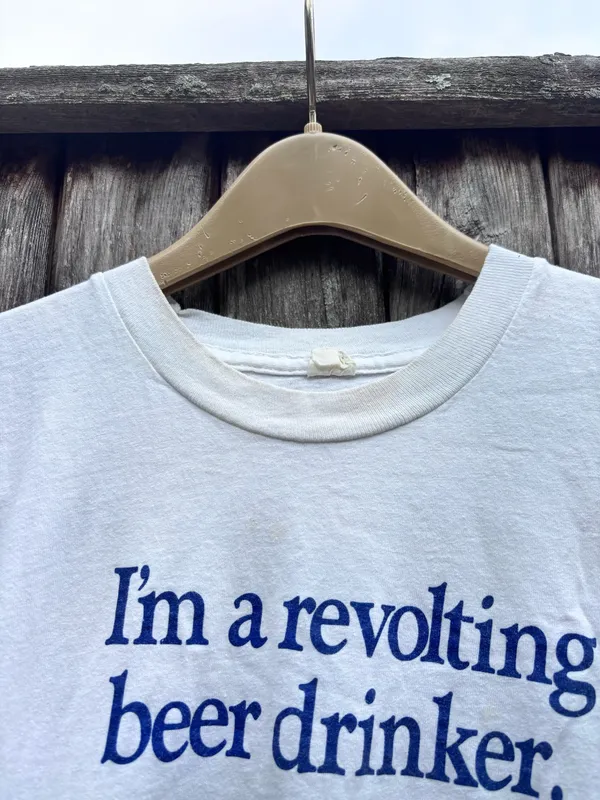 Vintage Sam Adams Tee White Size M - Image 4