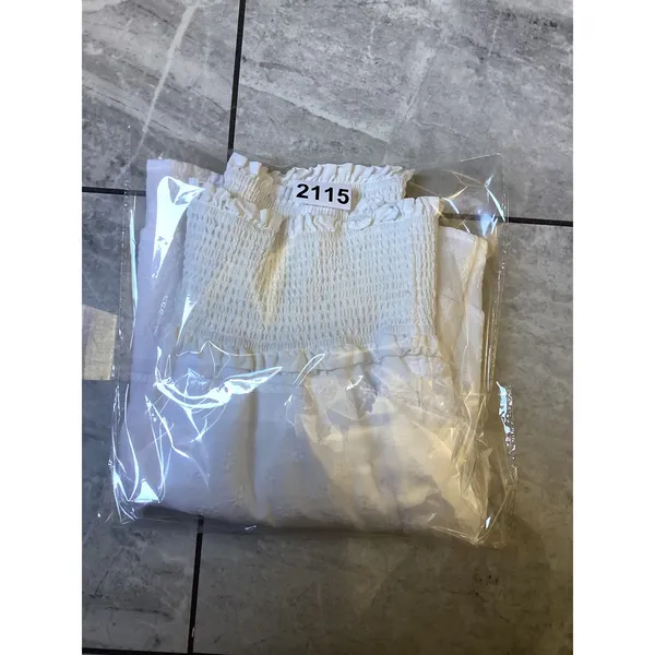 Rails Addison White Embroidered Daisies Smocked Mini Skirt XS Eyelet Cotton - Image 6