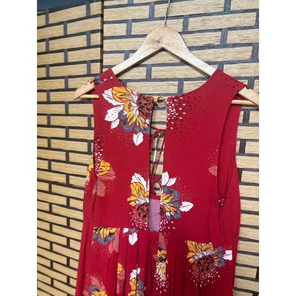 Free‎ People Lovely Day Red Tunic Dress Size Small - Image 6