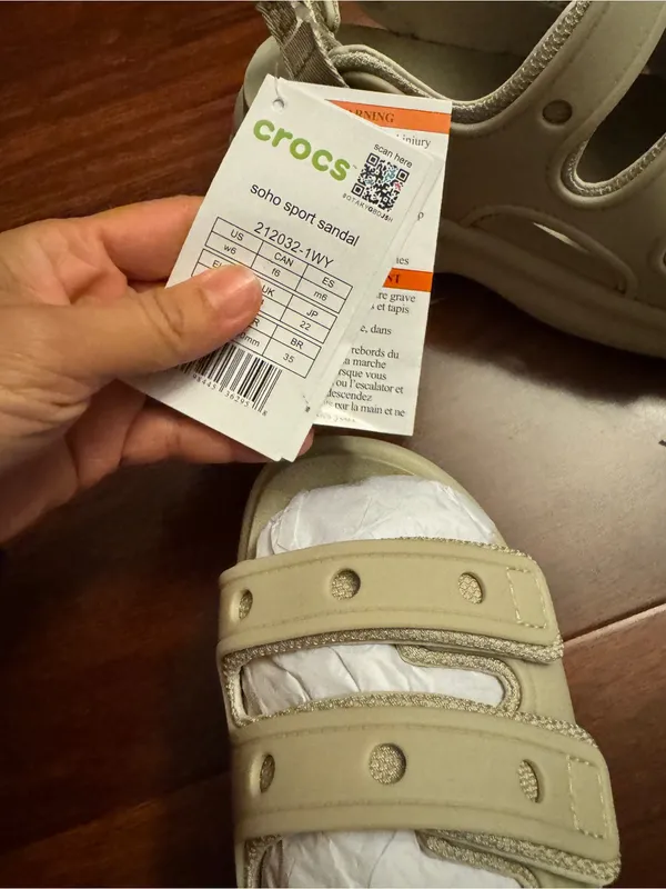 CROCS Platform Sport Sandals in Beige - Image 7