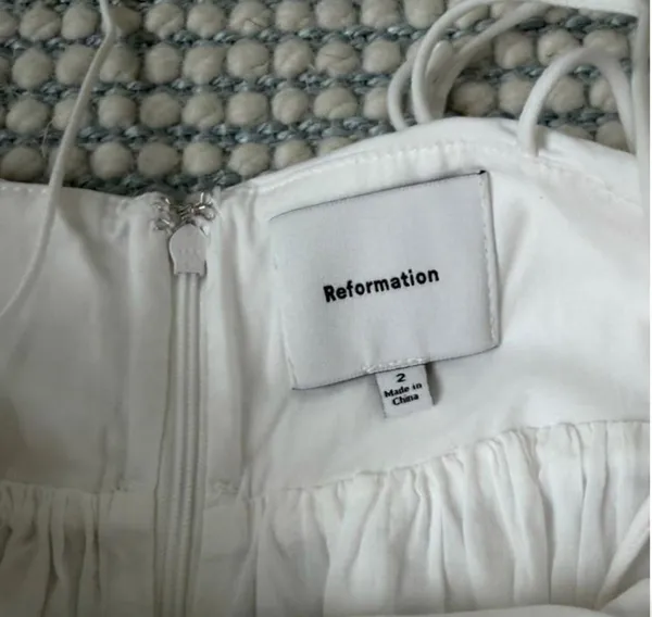 Reformation White Dress - Image 2