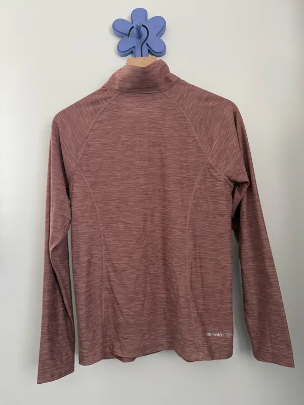 Ariat Women’s Medium Ladies Laguna 2.0 1/4 Zip Top Twilight Mauve Outdoor - Image 4