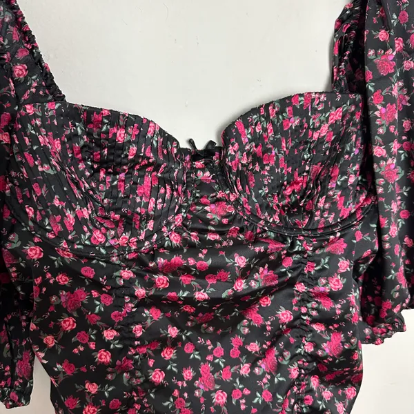 For Love & Lemons - Black Melrose Cocktail Satin Bodycon Mini Dress - Image 5