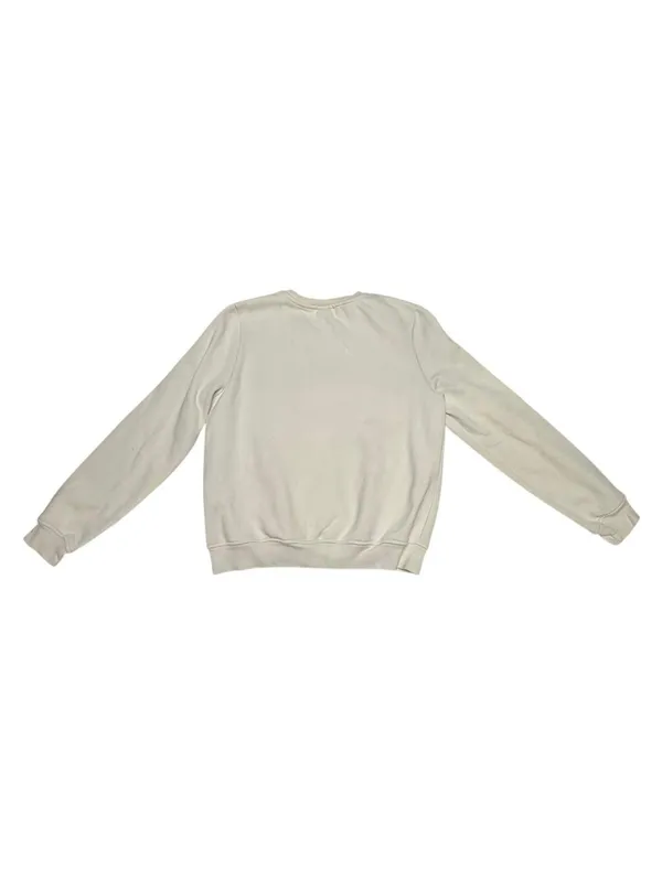 H&M Bisous Graphic Sweatshirt Small Cream Pullover Cozy Casual Streetwear Y2K - Image 2
