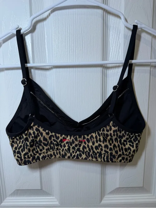 The Upside Leopard Print Bralette with Black Trim - Women US 4 - Image 3