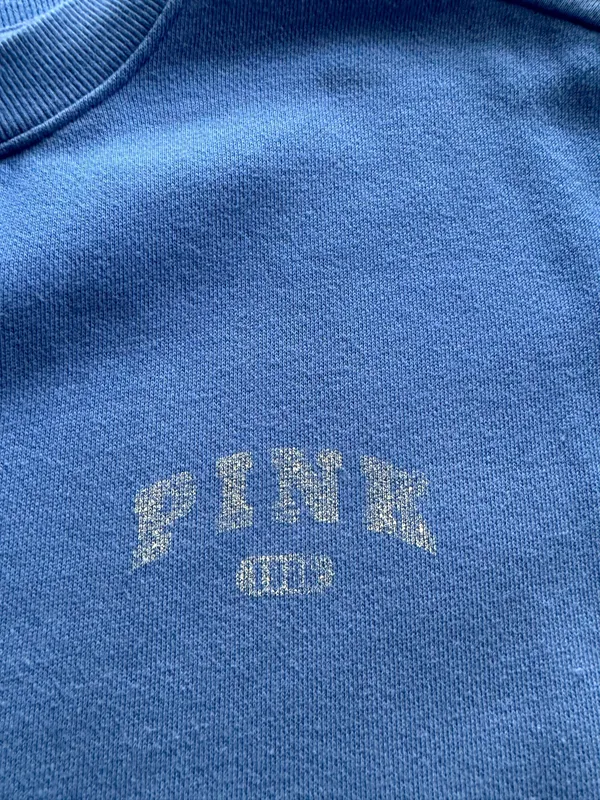 PINK - Victoria's Secret Blue Crewneck - Image 2