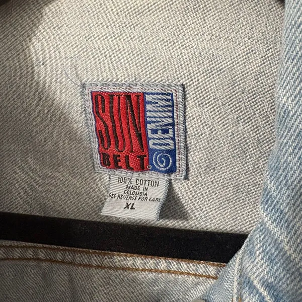American Vintage Vintage SunBelt Denim Roadhouse Bar Vest Sz XL - Image 3