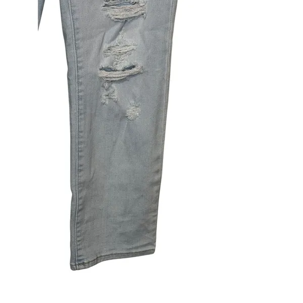 Levi's Womens‎ Jeans 724 High Rise Straight Crop Distressed Light Wash Denim 26 - Image 2