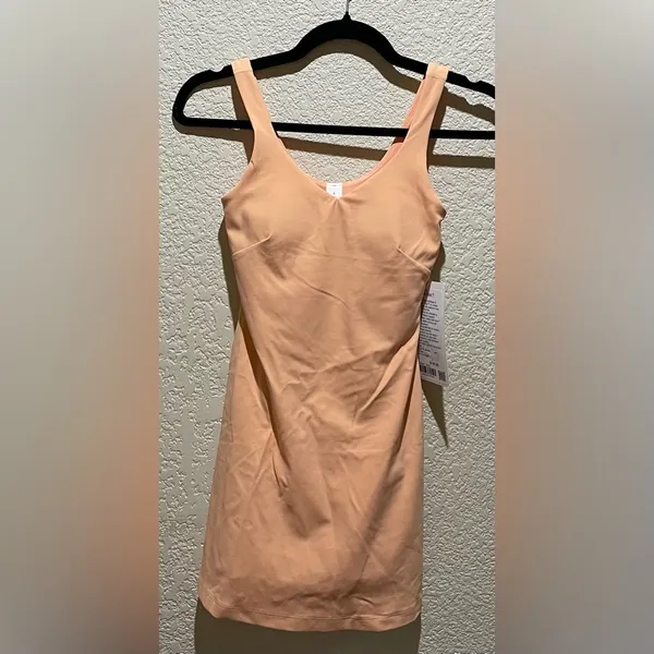NEW Lululemon Align Dress Peach Bellini Built in Shorts Butterly Soft Size 2 - Image 7