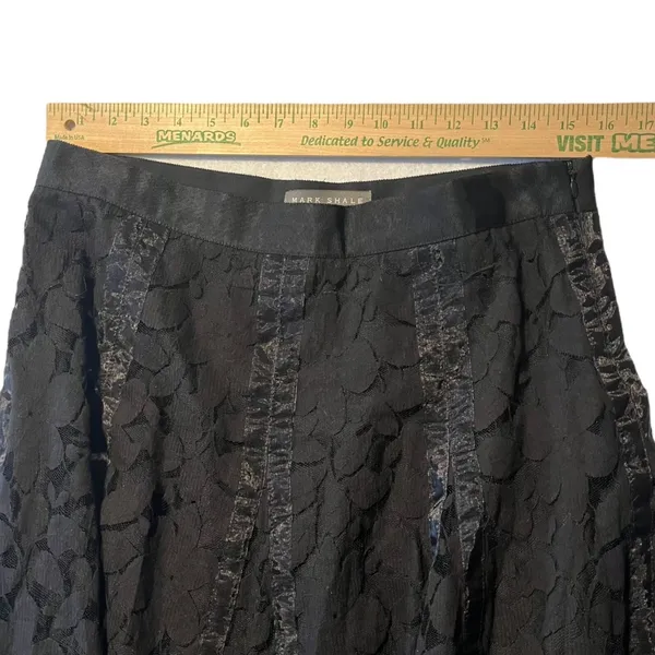 Mark‎ Shale Women's 10 Black Lace Skirt Floral Whimsigoth Goth Dark Academia - Image 7