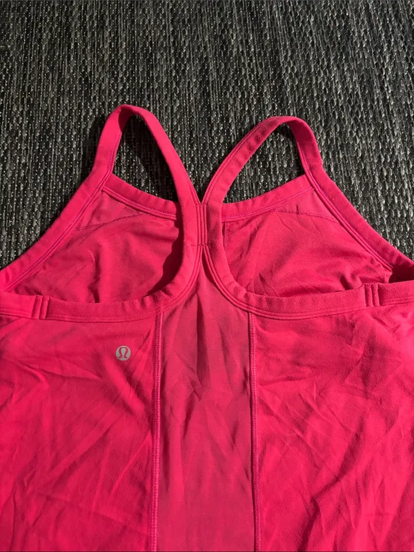 Lululemon Racerback Tank Top Pink Size 8 - Image 3