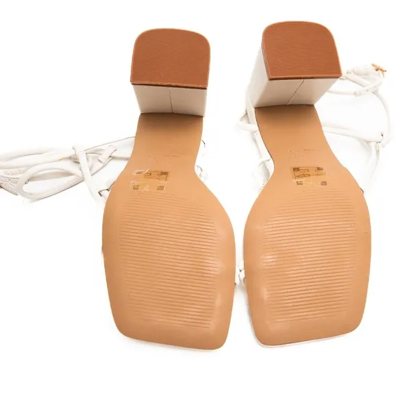 Aldo‎ - Off White Harmonni block heel strappy sandals - Image 9