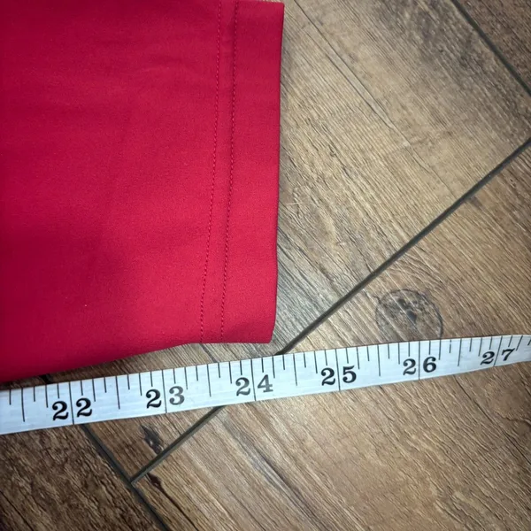 Red Athletic Leggings Scrunch Booty High Waist Sz M Gym Yoga Running Workout - Image 7