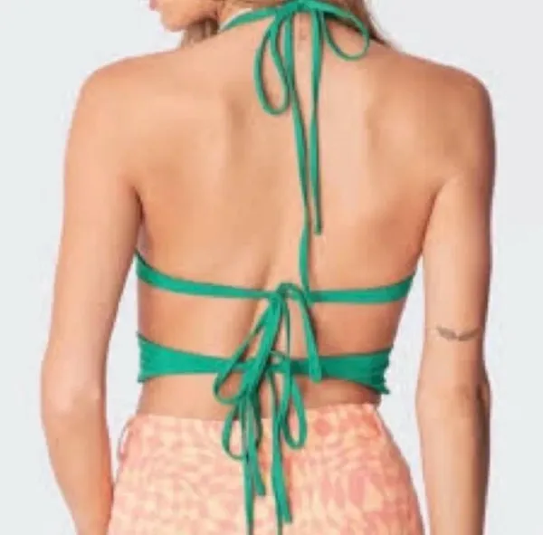 Edikted Green Butterfly Top - Image 2