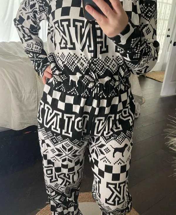 Victoria’s Secret Pink Sherpa One Piece Pajama - Image 2