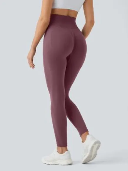 Halara 08HBB.- OneForm Seamless Flow High Waisted Ruched Plain Leggings. - Image 4