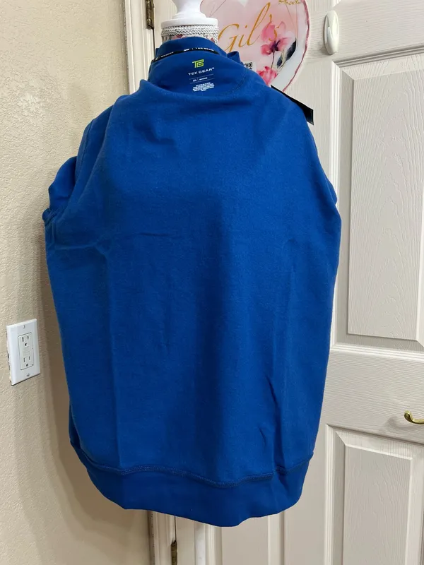 Tek Gear Men's Crewneck Sweater in Vibrant Blue - Image 6