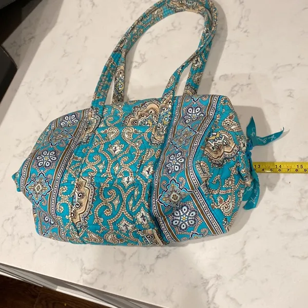 Vera Bradley Totally Turq Rectangular Shoulder bag Y2K bohemian retired pattern - Image 11