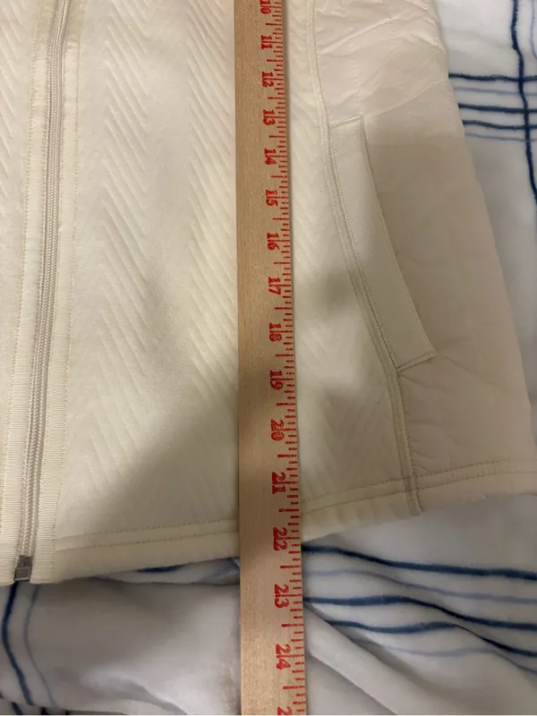 Talbots Petite Small Sherpa Lined Quilted Zip Vest White Cozy Fleece SP - Image 5