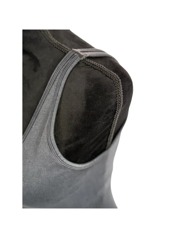 JoyLab Gray Tank Bodysuit Gym Playsuit Size Medium - Image 3