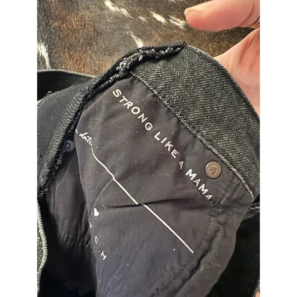 Hatch Strong Like A‎ mama jeans Size 25 Black Wash Maternity - Image 5