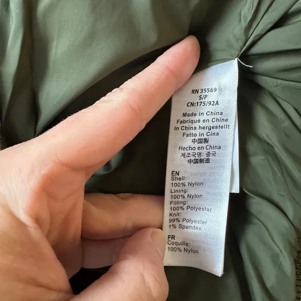 Alpha Industries MA-1 Quilted Bomber Jacket Olive Green Puffer - Image 7