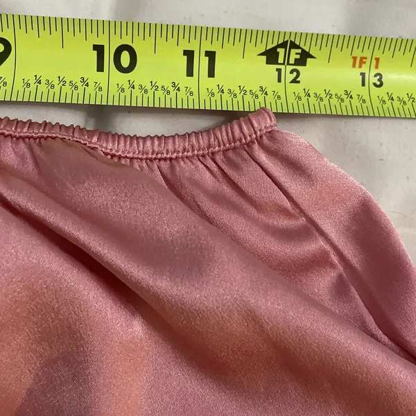 Victoria's Secret Satin Tap Shorts Light Pink Lace Trim Sleep Pajama Bottoms XS - Image 8