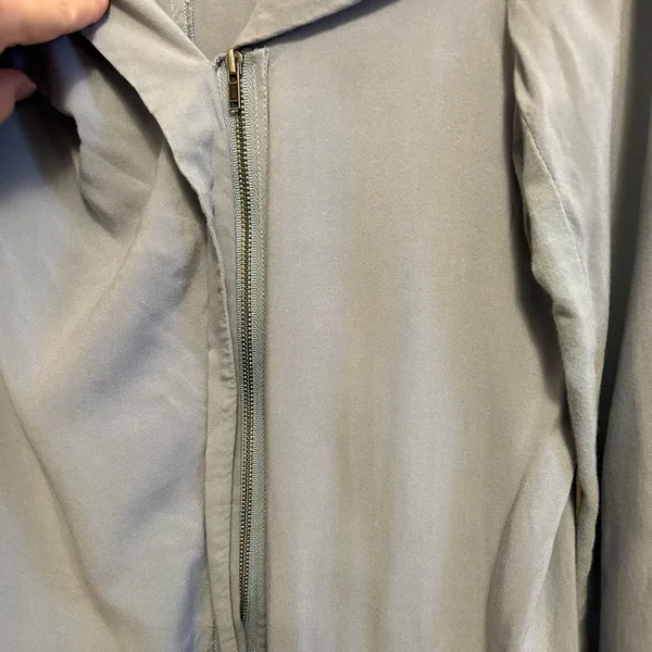 Soft Surroundings Blue‎ Lightweight Zip Jacket Size Medium - Image 8