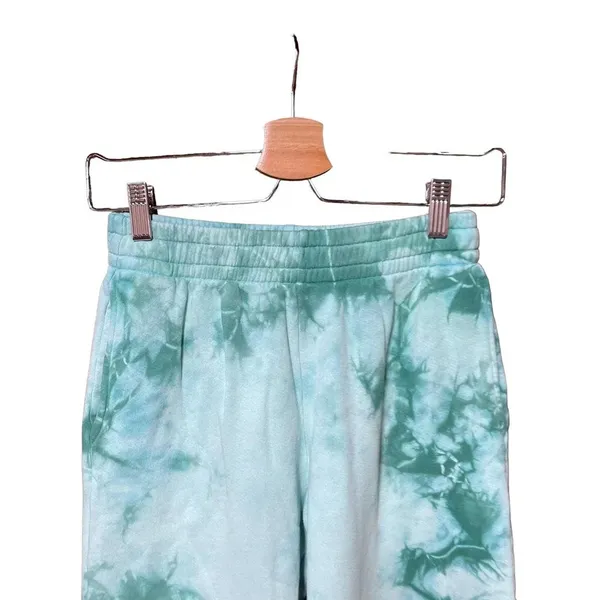 Frankie's Bikinis Aiden‎ Sweatpants Emerald Tie Dye Green Size Small - Image 4