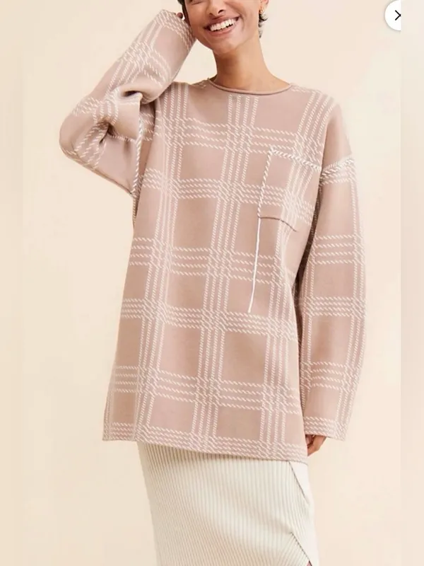Free People‎ x Saemdi see notes oversized medium sweater - Image 3
