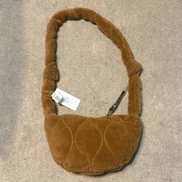 Street Level Brown Sherpa Sling Bag - Image 2