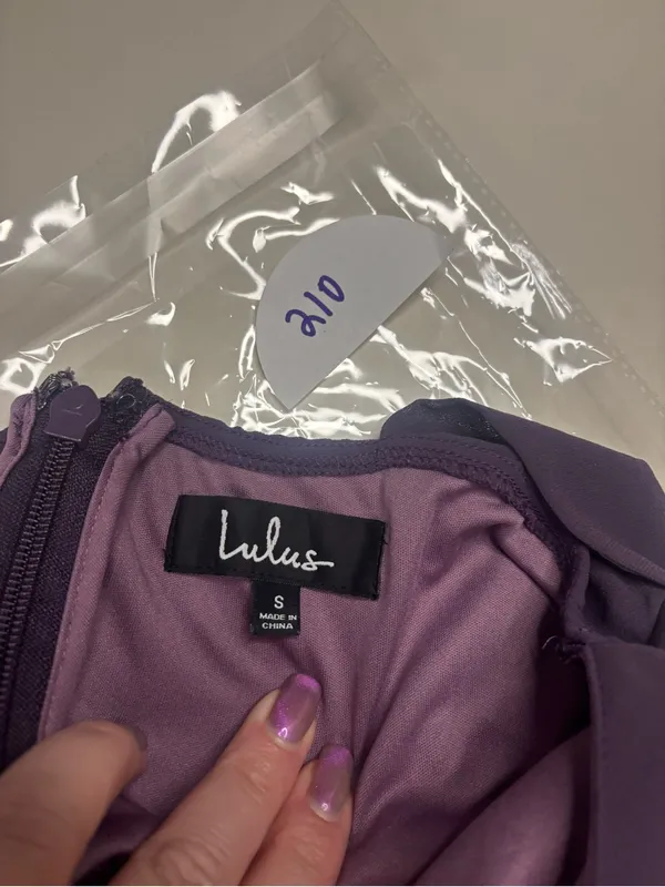 Lulus Size Small Ball Gown Bridesmaid Dress Prom Formal Maxi Dusty Purple Long - Image 3