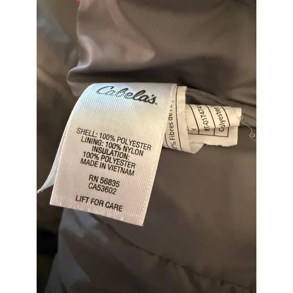 Cabelas Womens Primaloft Insulated Winter ski Jacket Purple Grey Hooded Small S‎ - Image 8