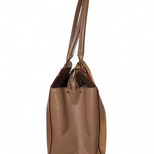 Kate Spade Charlotte Street Miles Saffiano Leather Camel Tote Shoulder Bag - Image 7