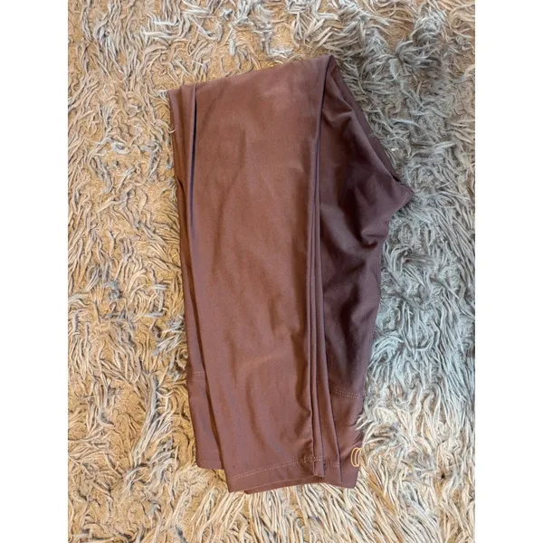 Balance Collection Mauve Brown High Waisted Coolmax Leggings Size Large 12-14 - Image 4