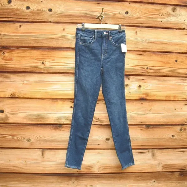 NWT Free People High Waist Raw Hem Skinny Jeans - Image 3