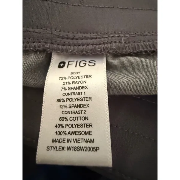 FIGS Technical Zamora Jogger Scrub nurse Pants Grey S Petite 1616 Graphite Gray - Image 4
