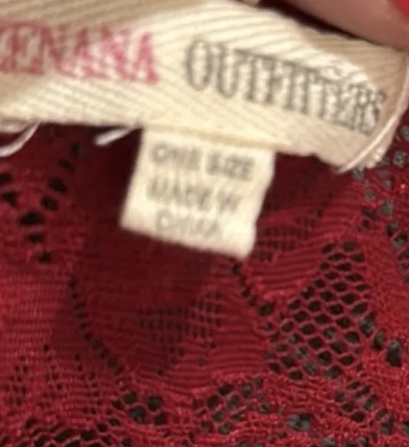 Zenana Outfitters Red Lace Bralette Bandeau Top - Image 5