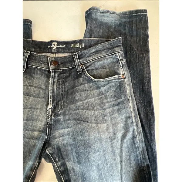 7 For All Mankind Jeans size 33 Blue Austyn Regular Fit Straight Leg Stretch - Image 10