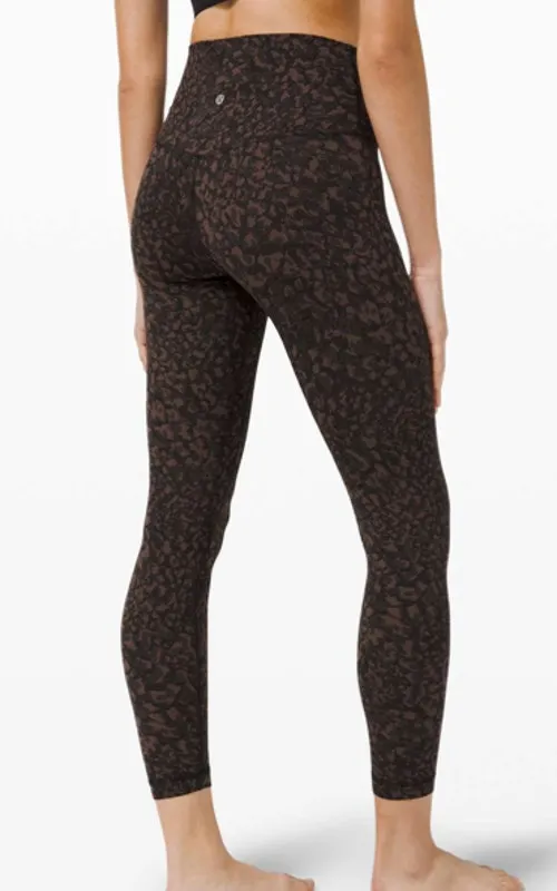 Lululemon Align Pants II 25" Wild Thing Camo Brown Earth Multi Yoga Size 4 - Image 2